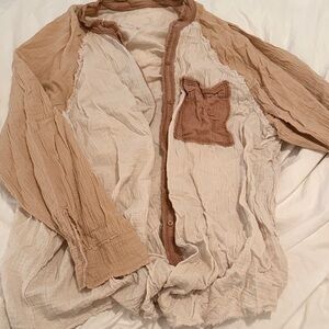 Aerie Women's swimsuit cover up button down